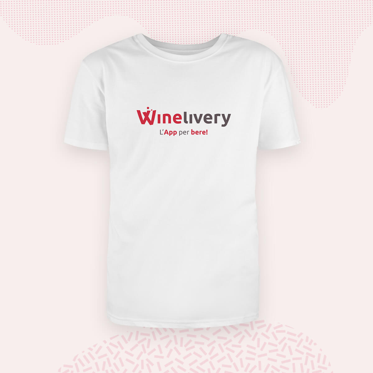 T-shirt bianca Winelivery
