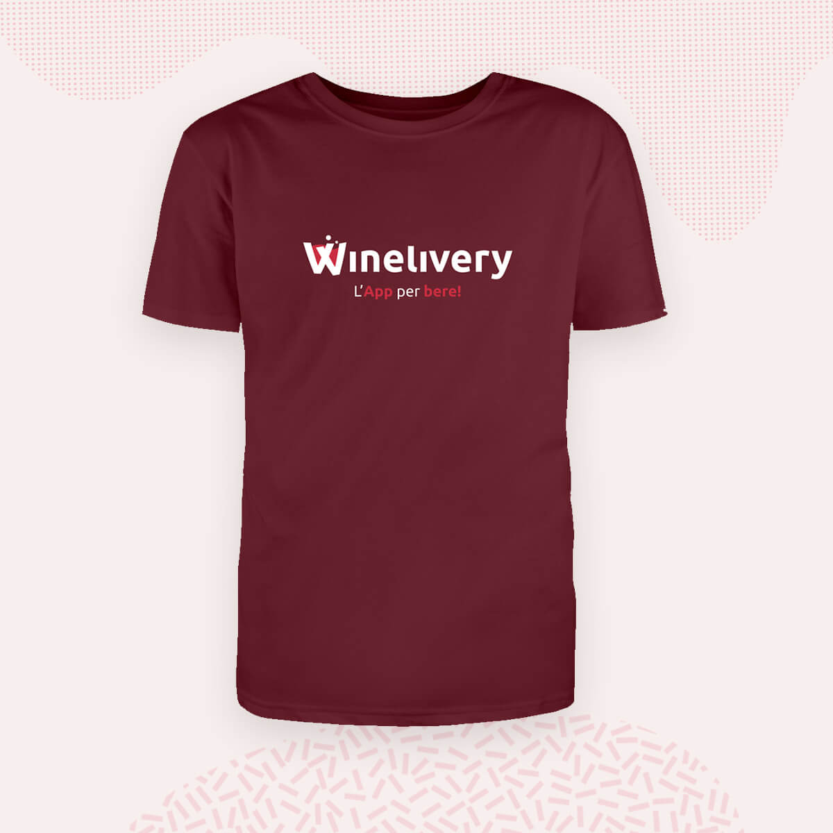 T-shirt bordeaux Winelivery