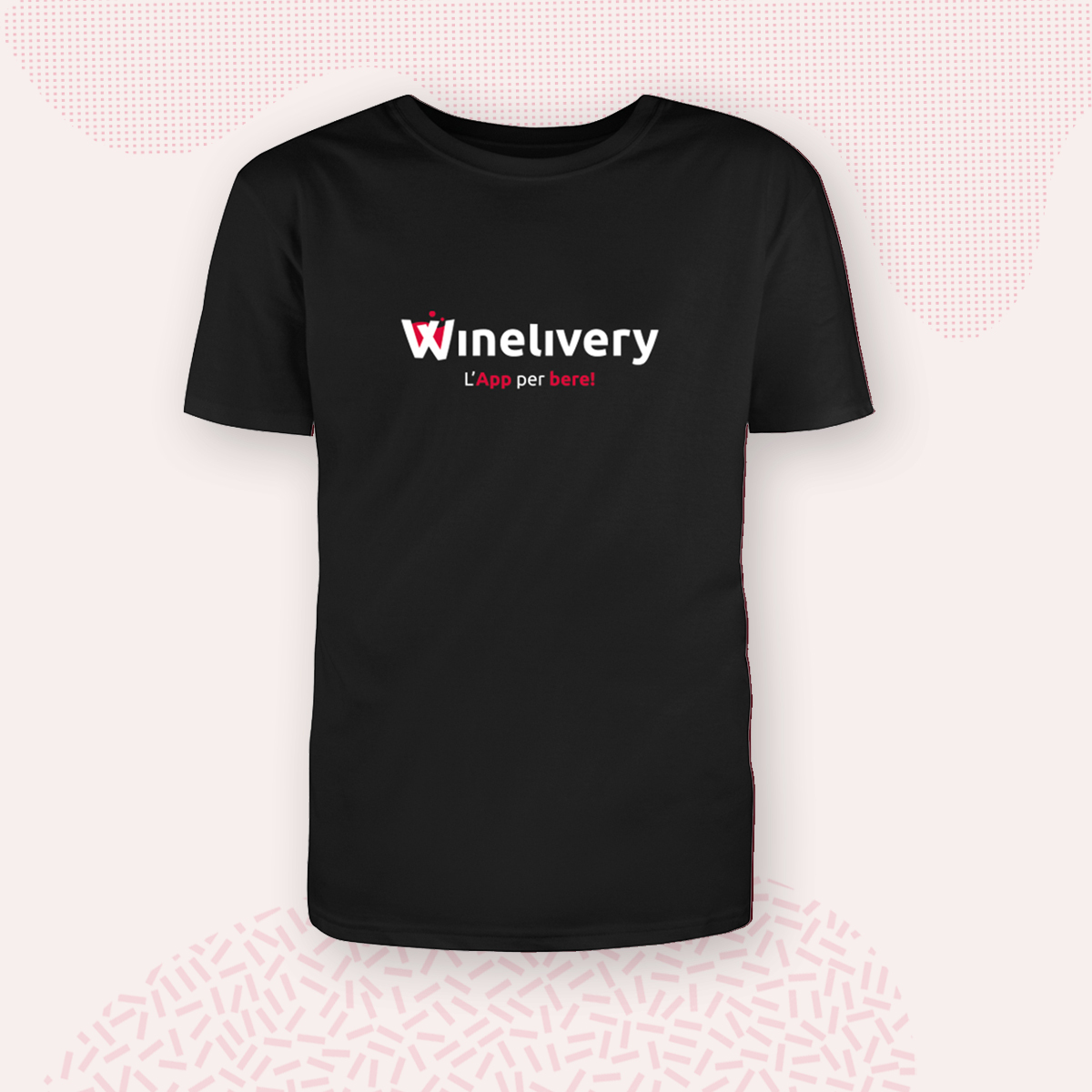 T-shirt nera Winelivery