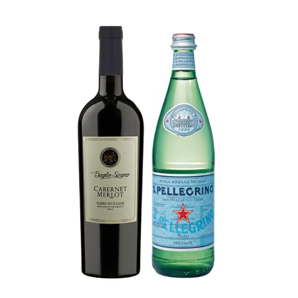 Cabernet Merlot Sicilia IGT 2021 con S.Pellegrino