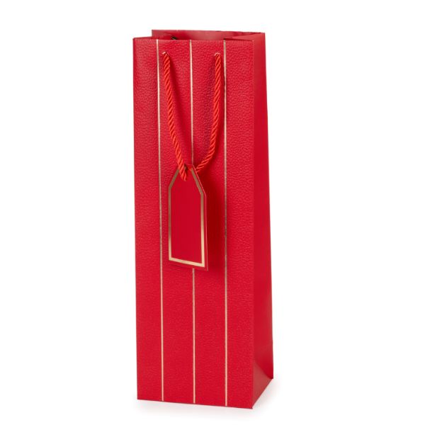 Sacchetto Marlon Portabottiglia - Rosso/Oro